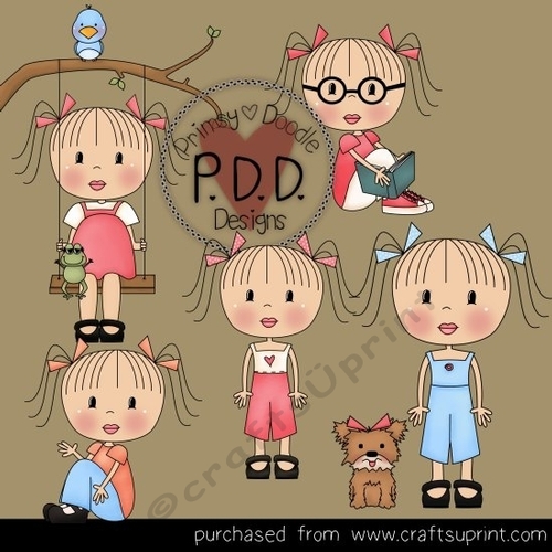 Primsy Girls Clipart