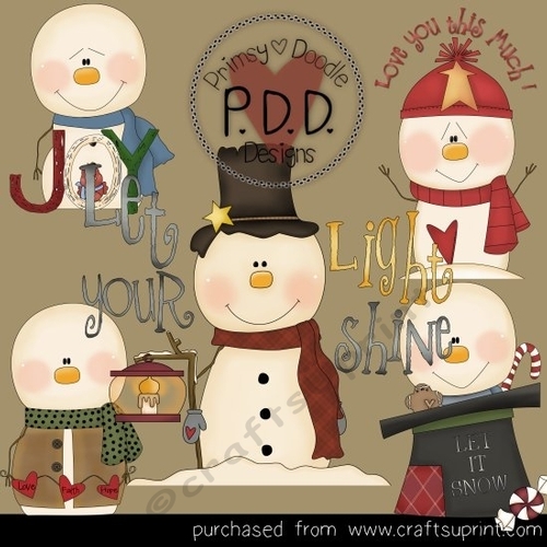 Snow Greetings Clipart