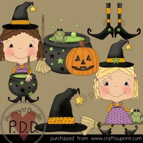 Halloween Witches 14 Clipart