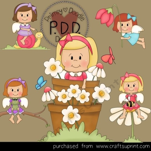 Garden Girls 16 Clipart