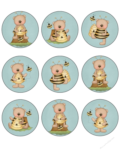Bumbly Bears Tag Sheet