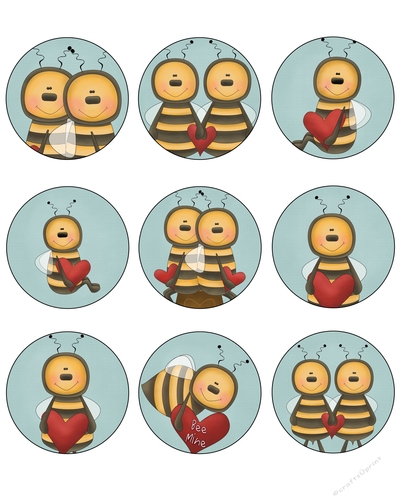 Love Bees Tag Sheet