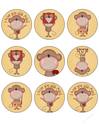 Love Monkeys Tag Sheet