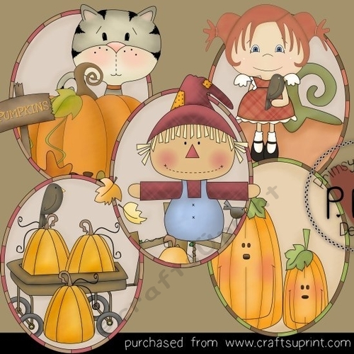 Fall Ovals 1 Clipart