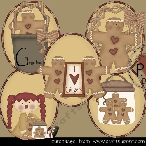 Gingers Ovals Clipart