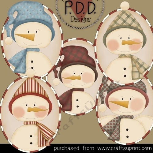 Only Snow Ovals Clipart