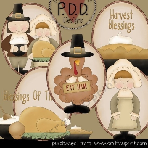 Thanksgiving Ovals Clipart