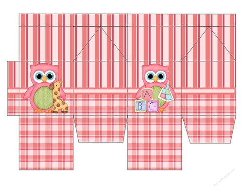 Pink Owl Milk Carton