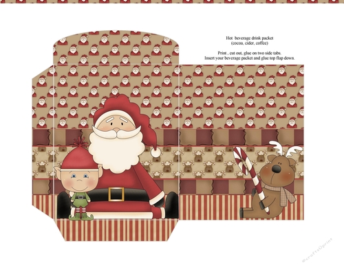 Santa & Friends Hot Beverage Packet 2