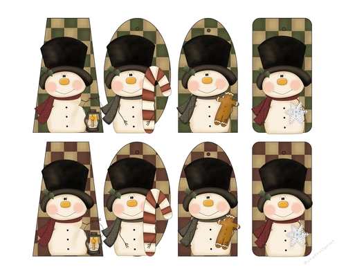 Snowman Soup Gift Tags
