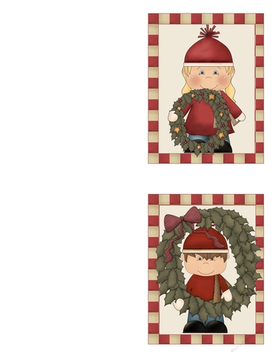 Christmas Kids Note Cards 3