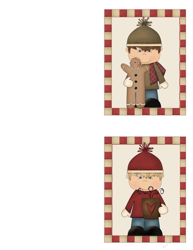 Christmas Kids Note Cards 5