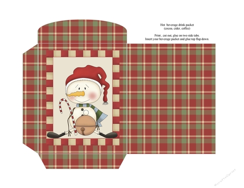 Primsy Snowmen Hot Beverage Packet 2