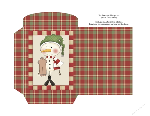 Primsy Snowmen Hot Beverage Packet 4
