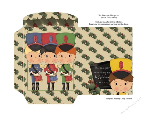 Christmas Soldiers Hot Beverage Packet