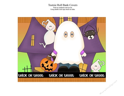 Halloween Tootsie Roll Bank Cover 2