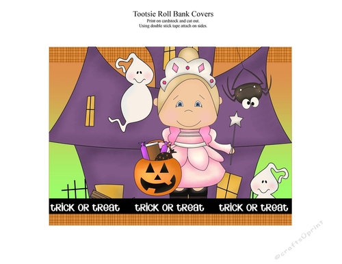 Halloween Tootsie Roll Bank Cover 3