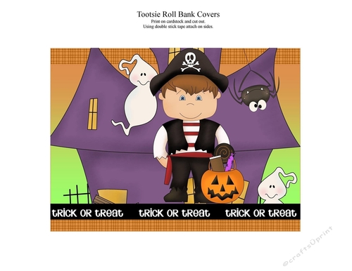 Halloween Tootsie Roll Bank Cover 4