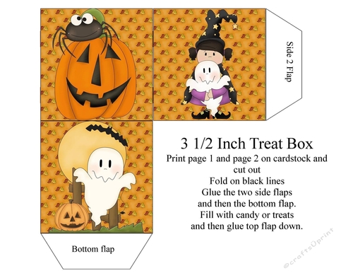 Halloween 3 1/2 Inch Treat Box 1