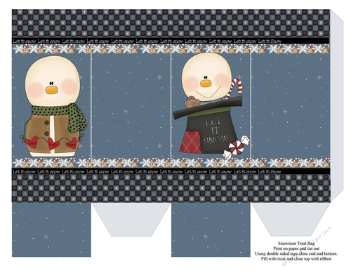 Let It Snow Treat Bag
