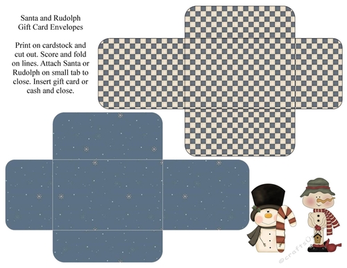 Christmas Gift Card Envelopes 1
