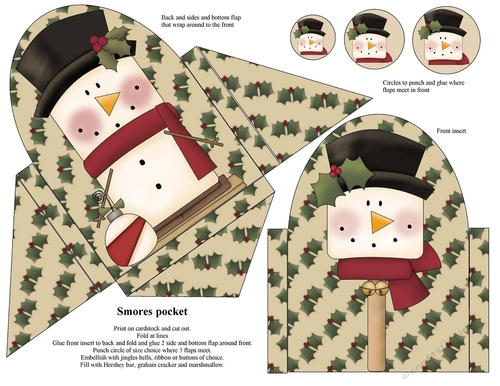 Snowman Smores Pocket 2