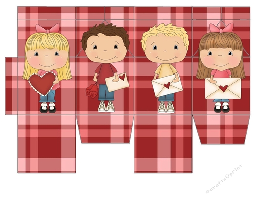 Valentine Kids Milk Carton