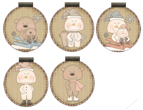 Ornament Tags Sheet-Winter Friends 4