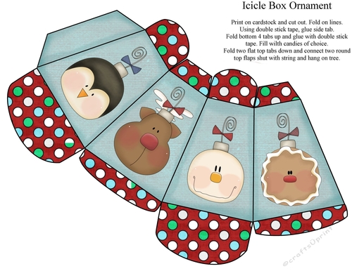 Christmas Icicle Box Ornament 1