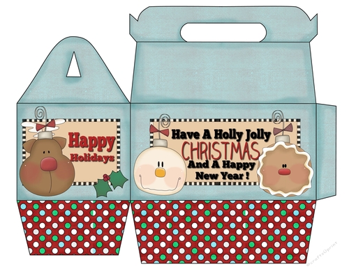 Christmas Ornies Gable Box