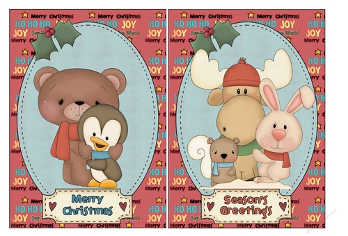 Winter Wonderland Christmas Card Fronts 2