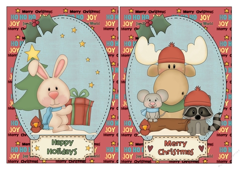 Winter Wonderland Christmas Card Fronts 3