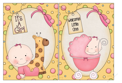 Baby Girl card Fronts 1
