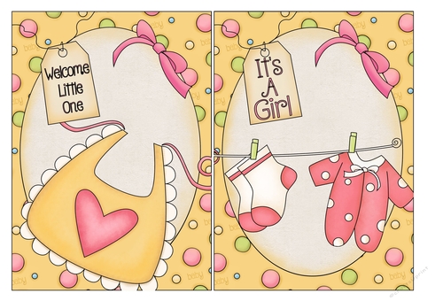 Baby Girl card Fronts 2