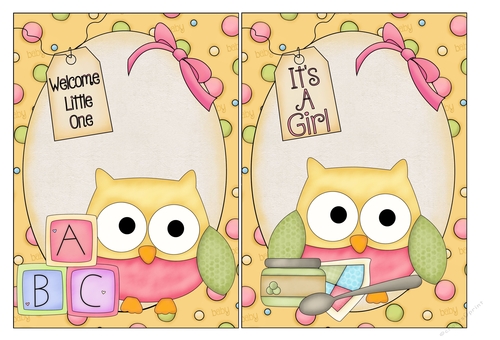 Baby Girl card Fronts 3