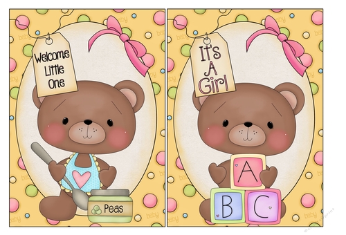 Baby Girl card Fronts 5
