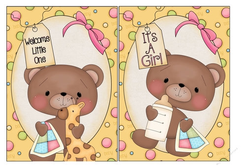 Baby Girl card Fronts 6