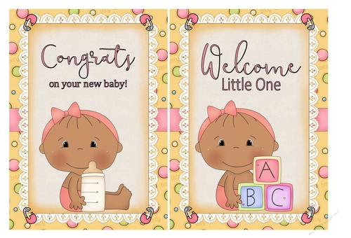 Baby Girl Card Fronts 7