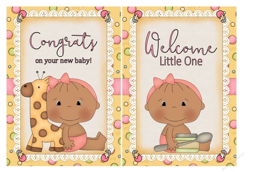Baby Girl Card Fronts 8