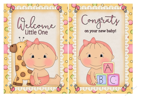 Baby Girl Card Fronts 9