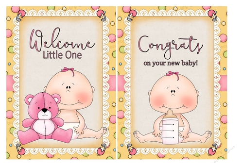 Baby Girl Card Fronts 11