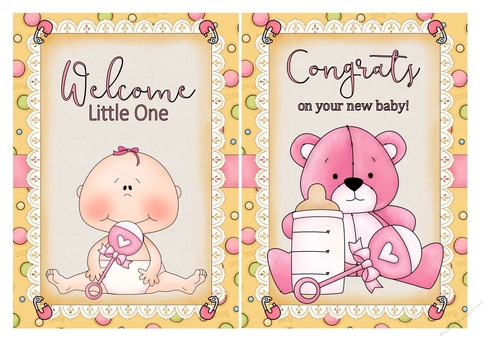 Baby Girl Card Fronts 12