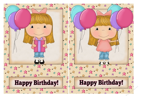 Birthday Girl Card Fronts 1