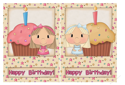 Birthday Girl Card Fronts 4