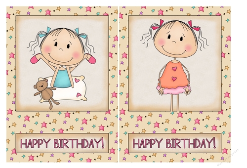 Birthday Girl Card Fronts 6