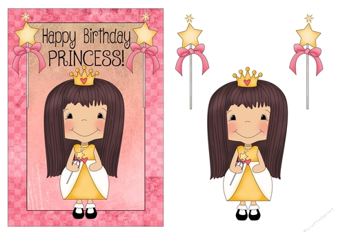 Birthday Princess Card 1