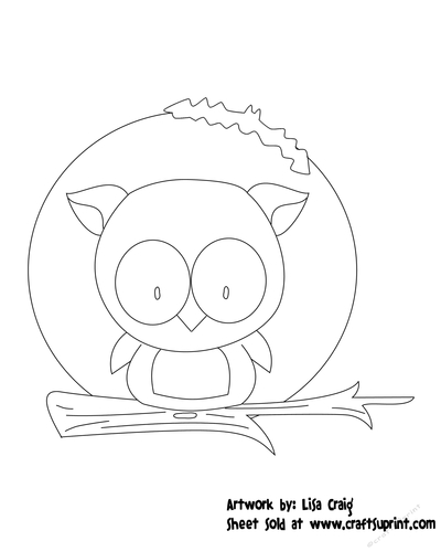 Night Owl Digital Stamp 3