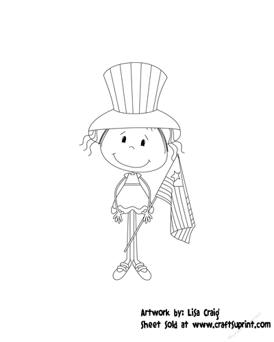 American Lolli Digital Stamp 1