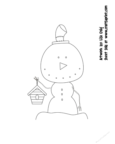 Primsy Snowmen 5 Digital Stamp 1