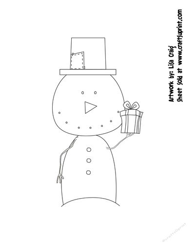 Primsy Snowmen 5 Digital Stamp 2